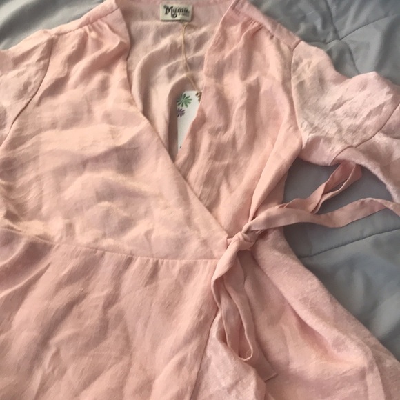 ShowMeYourMuMu Evelyn Mini Wrap Dress - Picture 7 of 7